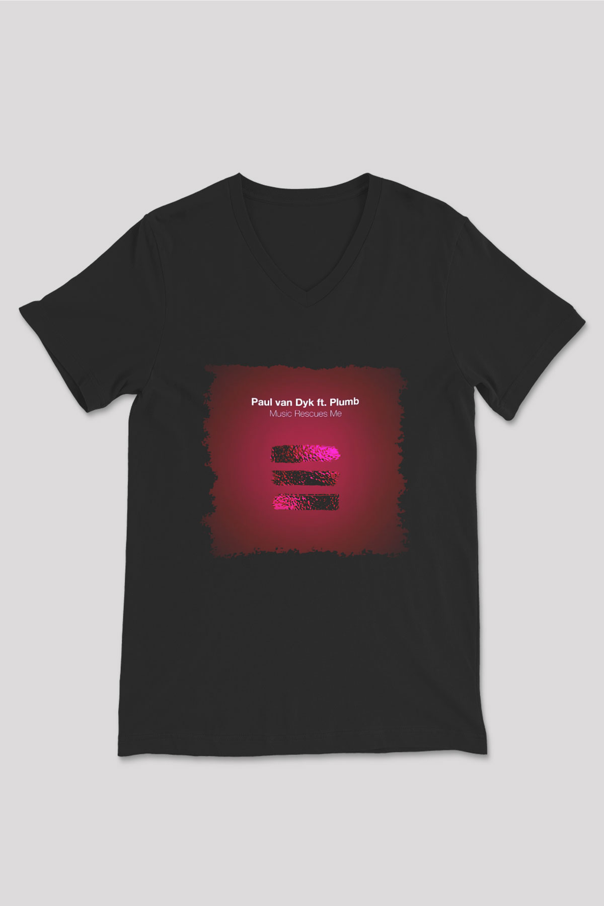 Paul Van Dyk Siyah Unisex V Yaka Tişört T-Shirt