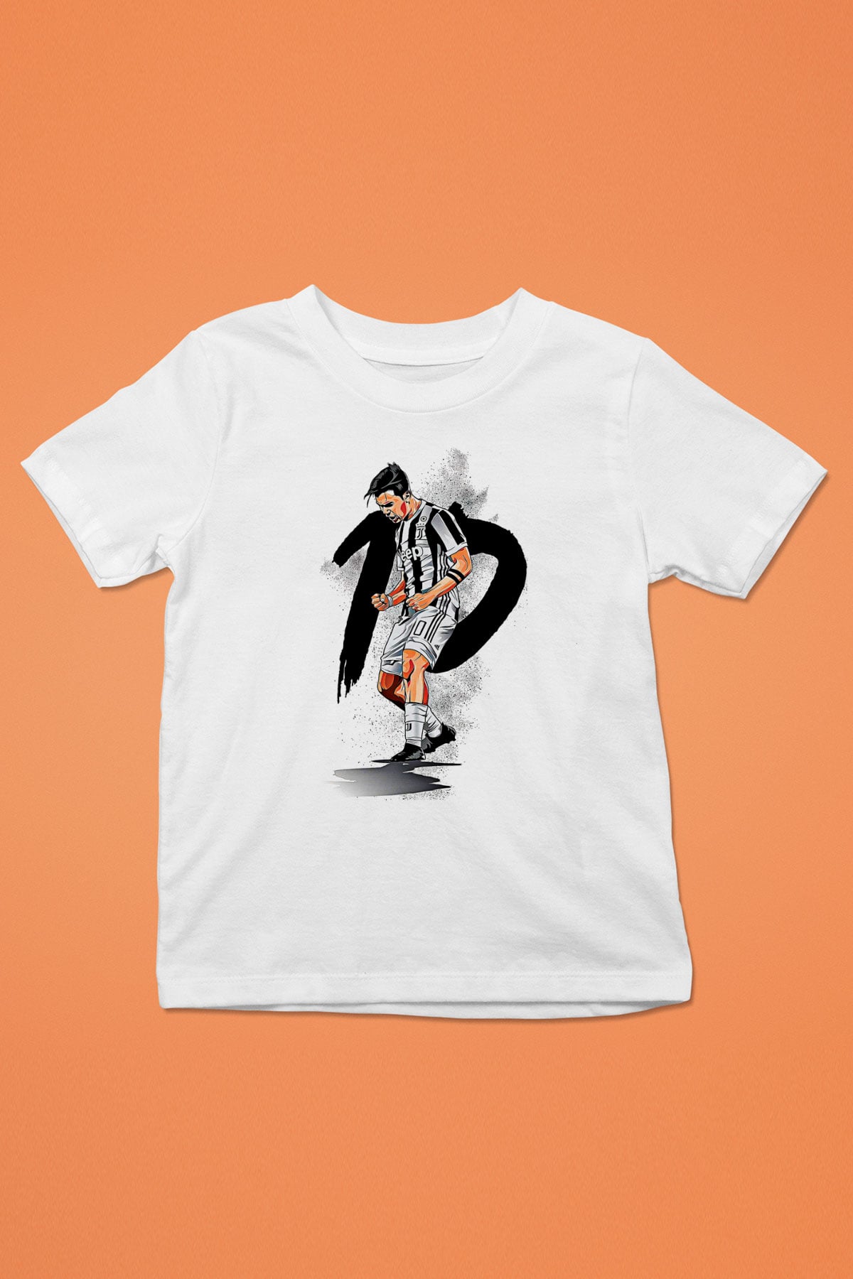 Paulo Dybala Baskılı Beyaz Unisex Beyaz Çocuk Tişört - Tshirt