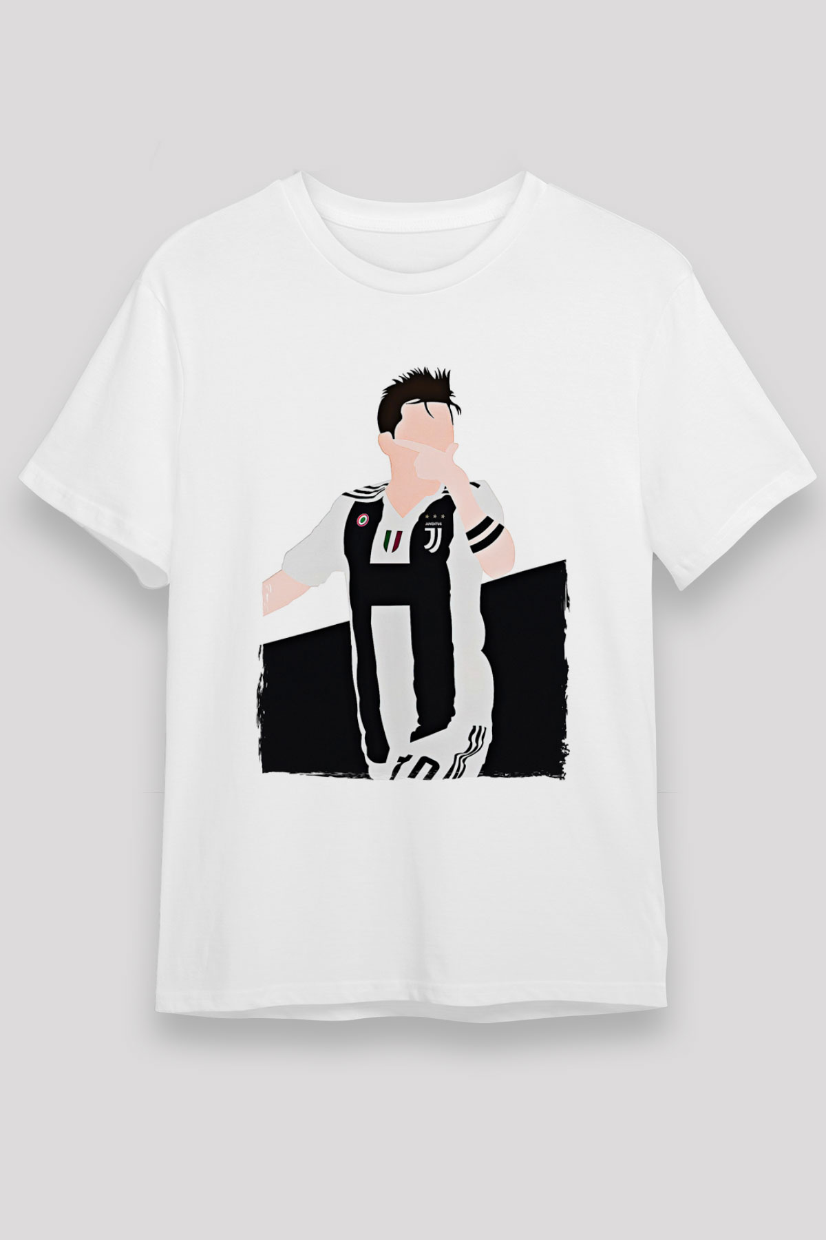 Paulo Dybala Baskılı Unisex Beyaz Tişört - Tshirt
