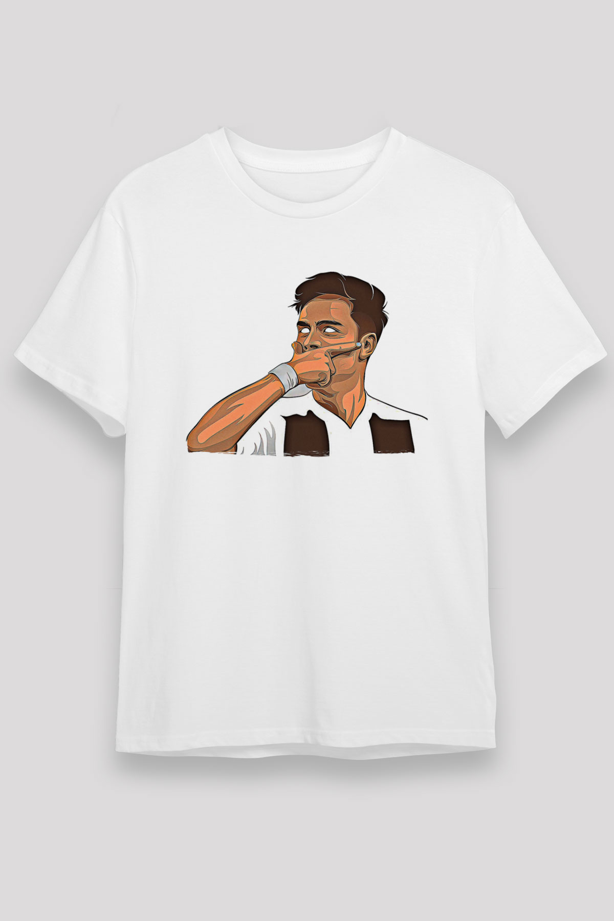 Paulo Dybala Baskılı Unisex Beyaz Tişört - Tshirt