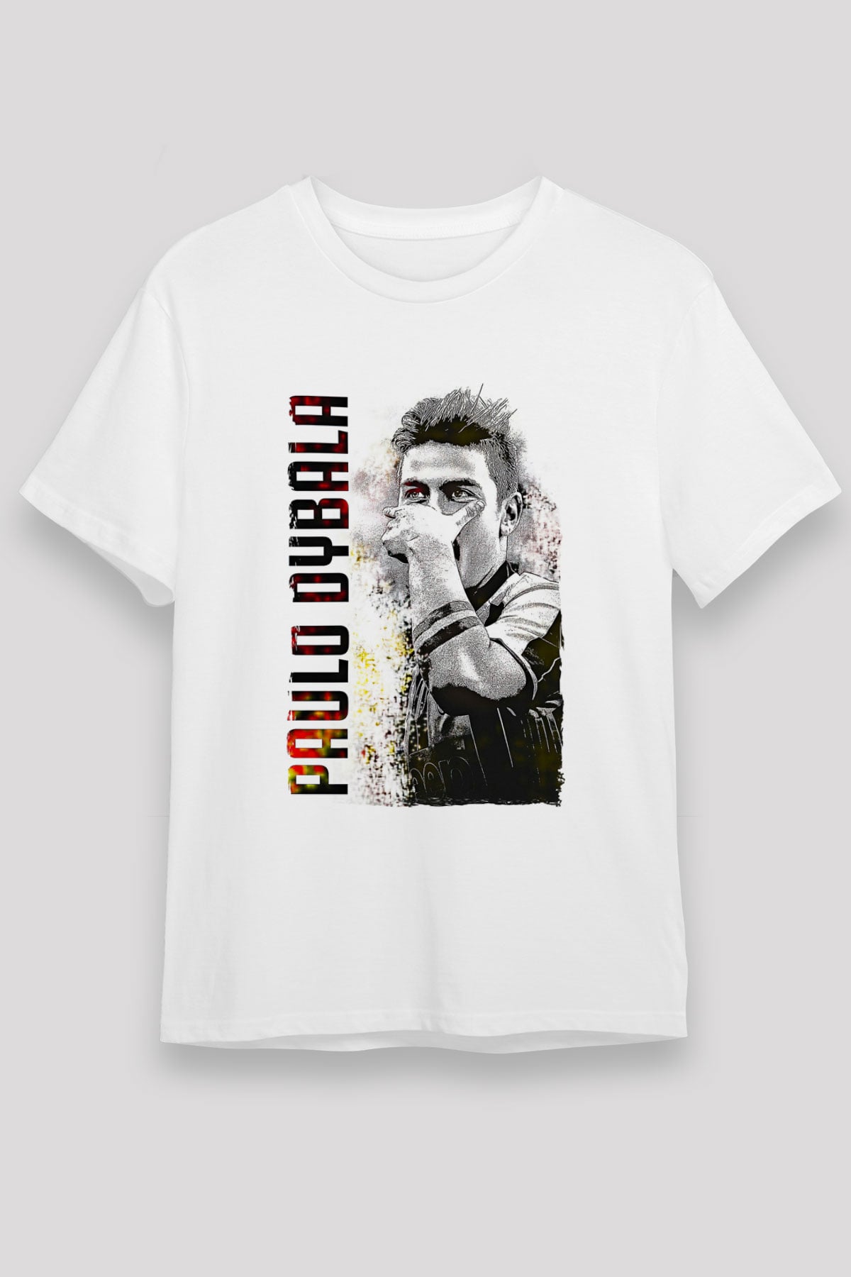 Paulo Dybala Baskılı Unisex Beyaz Tişört - Tshirt