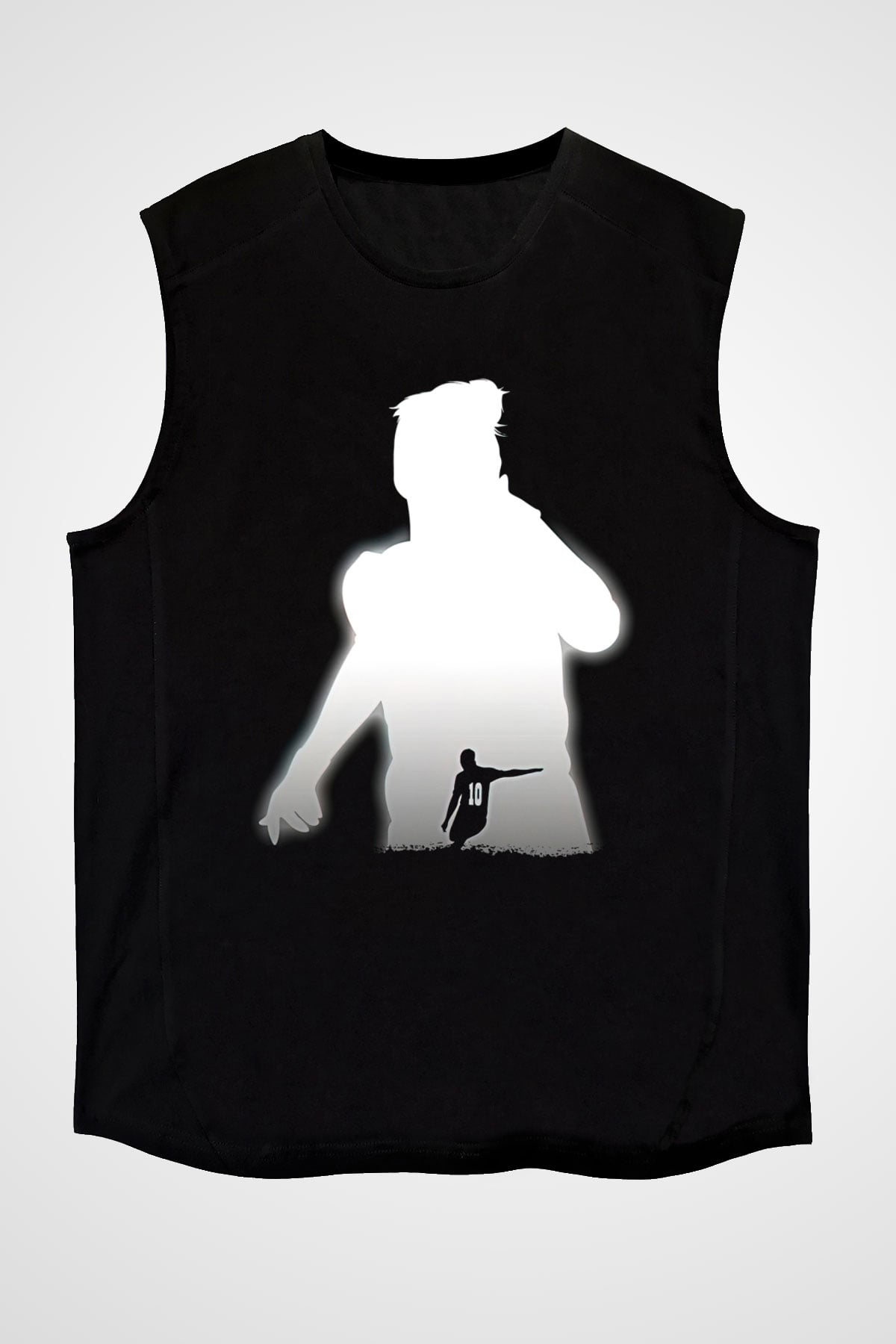 Paulo Dybala Baskılı Unisex Siyah Kolsuz Tişört - Tshirt