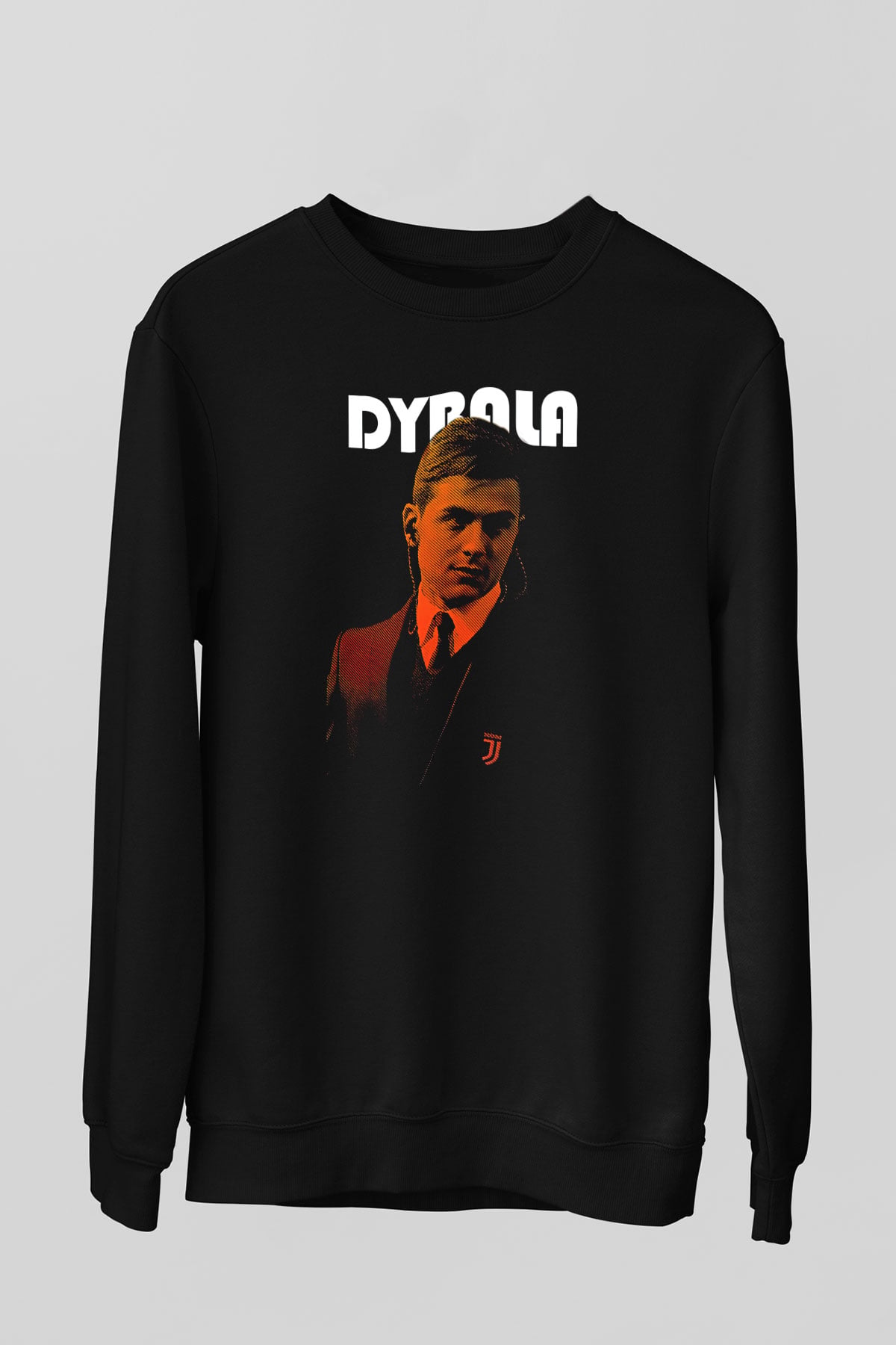 Paulo Dybala Baskılı Unisex Siyah Sweatshirt