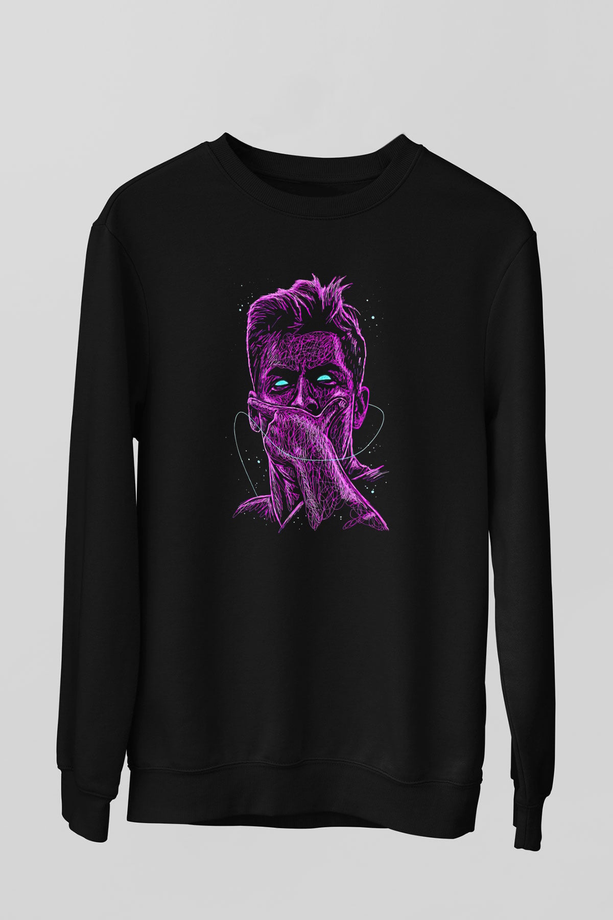 Paulo Dybala Baskılı Unisex Siyah Sweatshirt