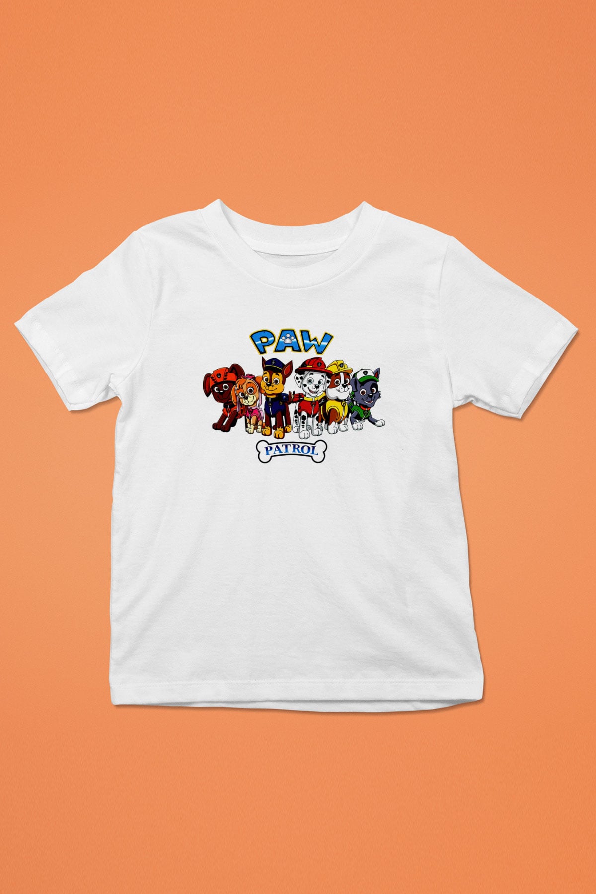 Paw Patrol Beyaz Unisex Çocuk Tişört