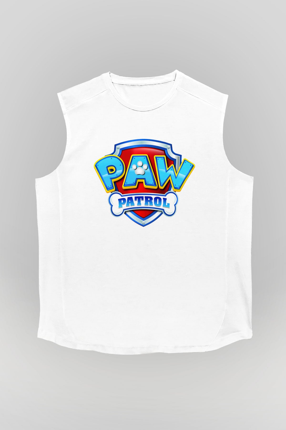 Paw Patrol Beyaz Unisex Kolsuz Tişört