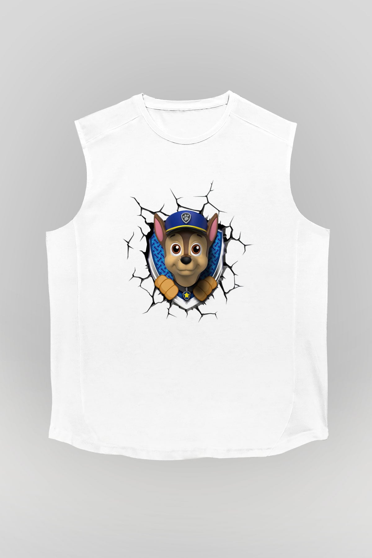 Paw Patrol Beyaz Unisex Kolsuz Tişört