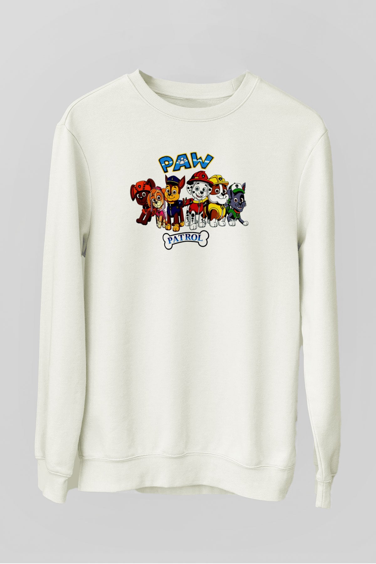 Paw Patrol Beyaz Unisex Sweatshirt