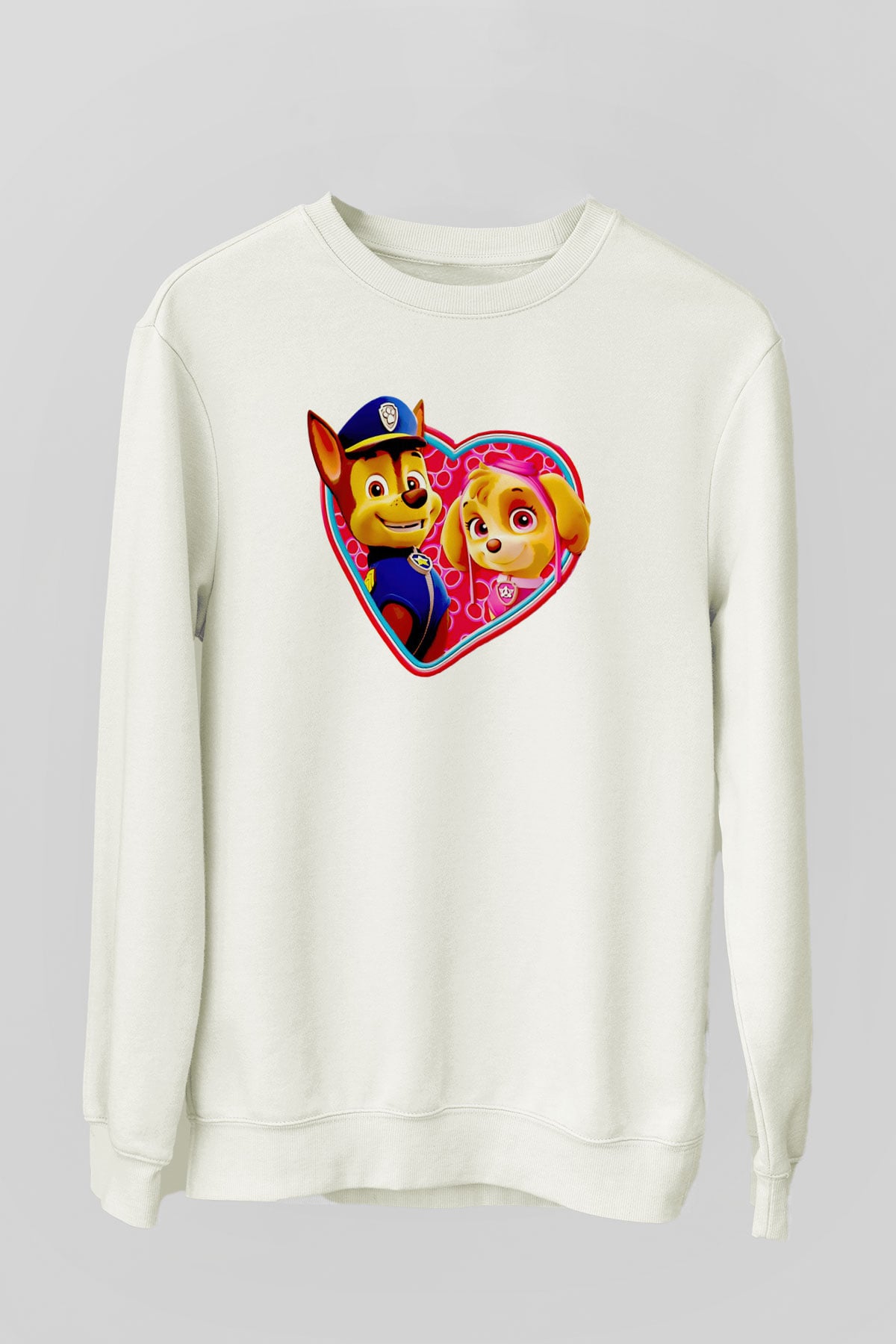 Paw Patrol Beyaz Unisex Sweatshirt