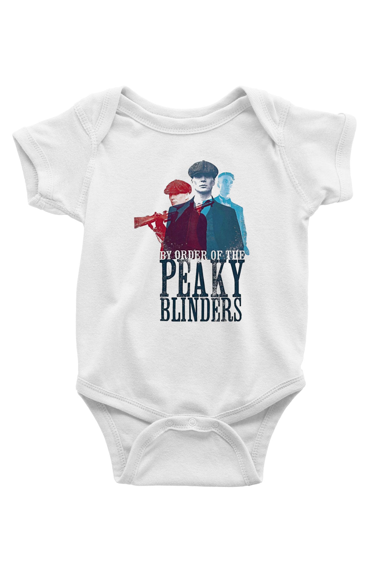 Peaky Blinders Baskılı Beyaz Unisex Bebek Body - Zıbın