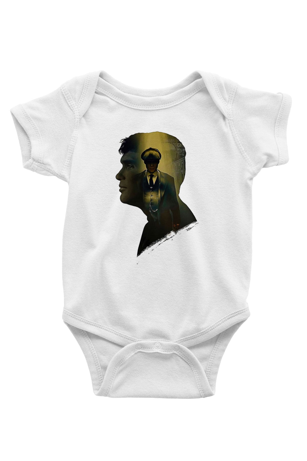 Peaky Blinders Baskılı Beyaz Unisex Bebek Body - Zıbın