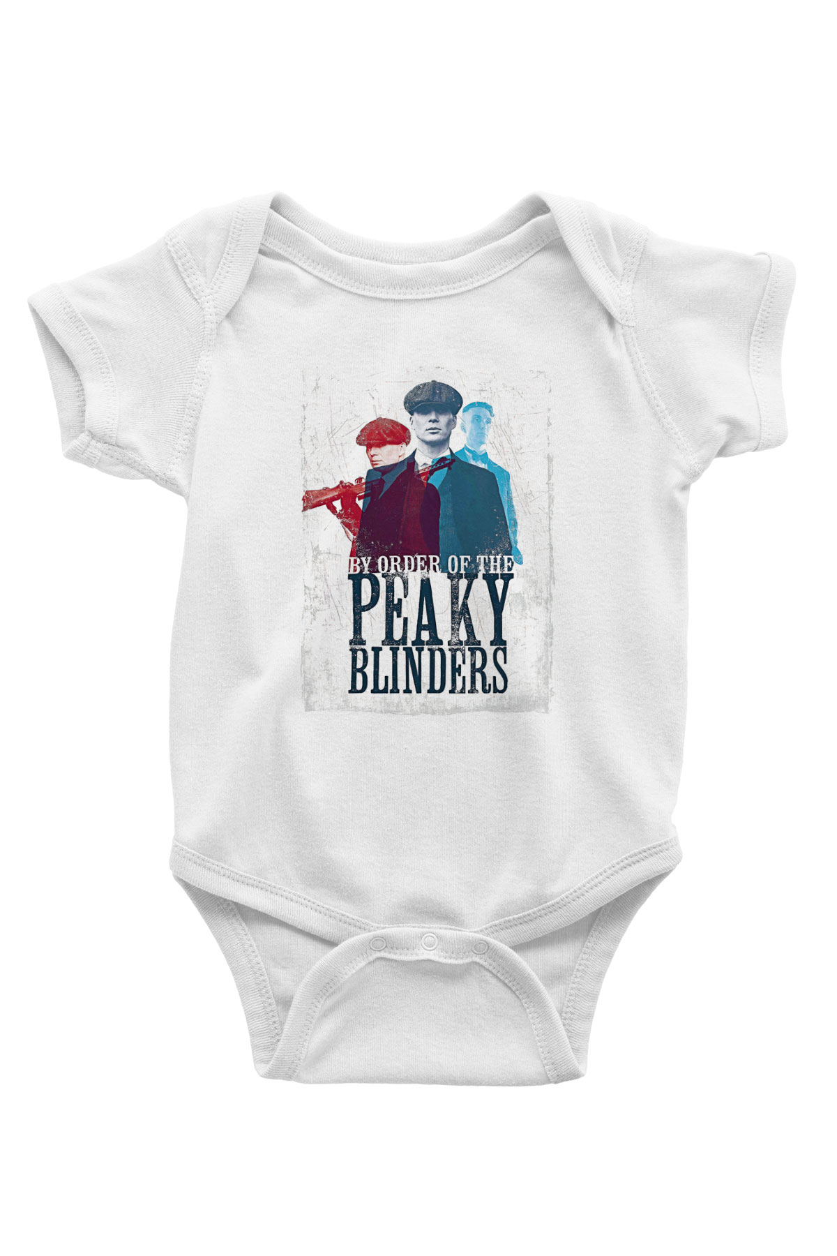 Peaky Blinders Baskılı Beyaz Unisex Bebek Body - Zıbın