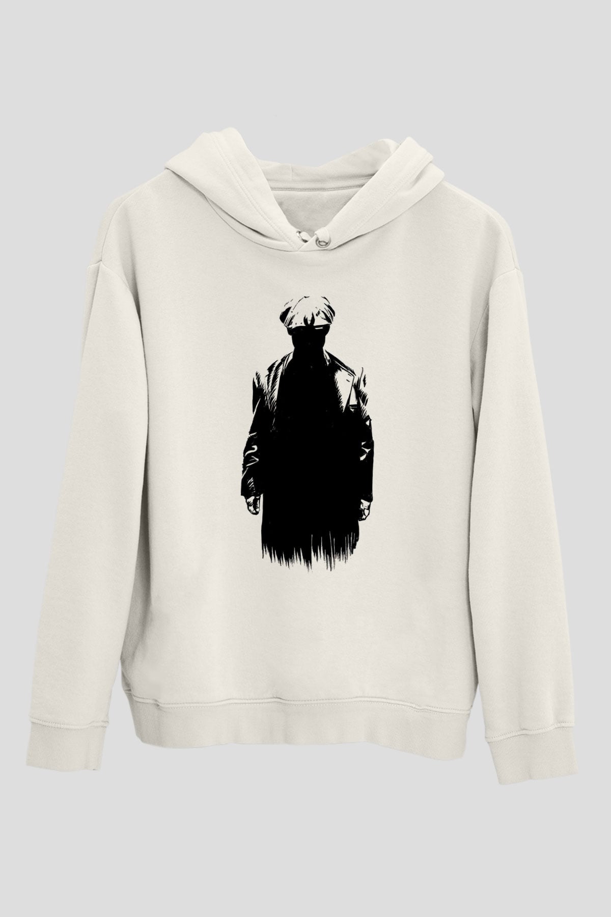 Peaky Blinders Baskılı Beyaz Unisex Hoodie