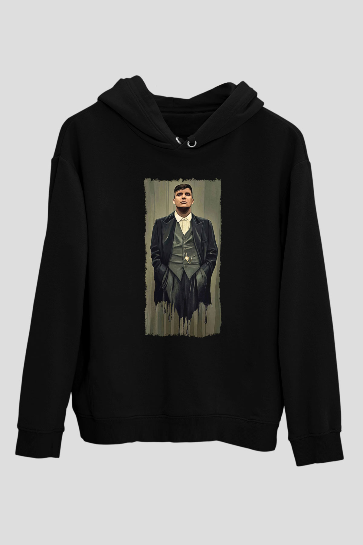 Peaky Blinders Baskılı Unisex Siyah Hoodie