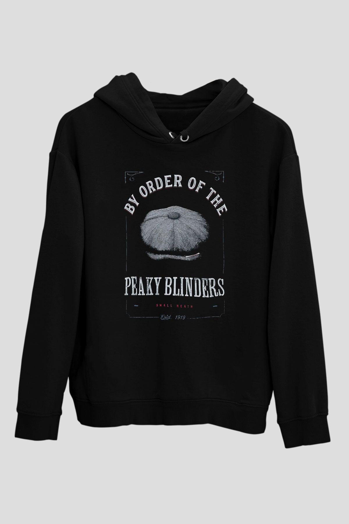 Peaky Blinders Baskılı Unisex Siyah Hoodie