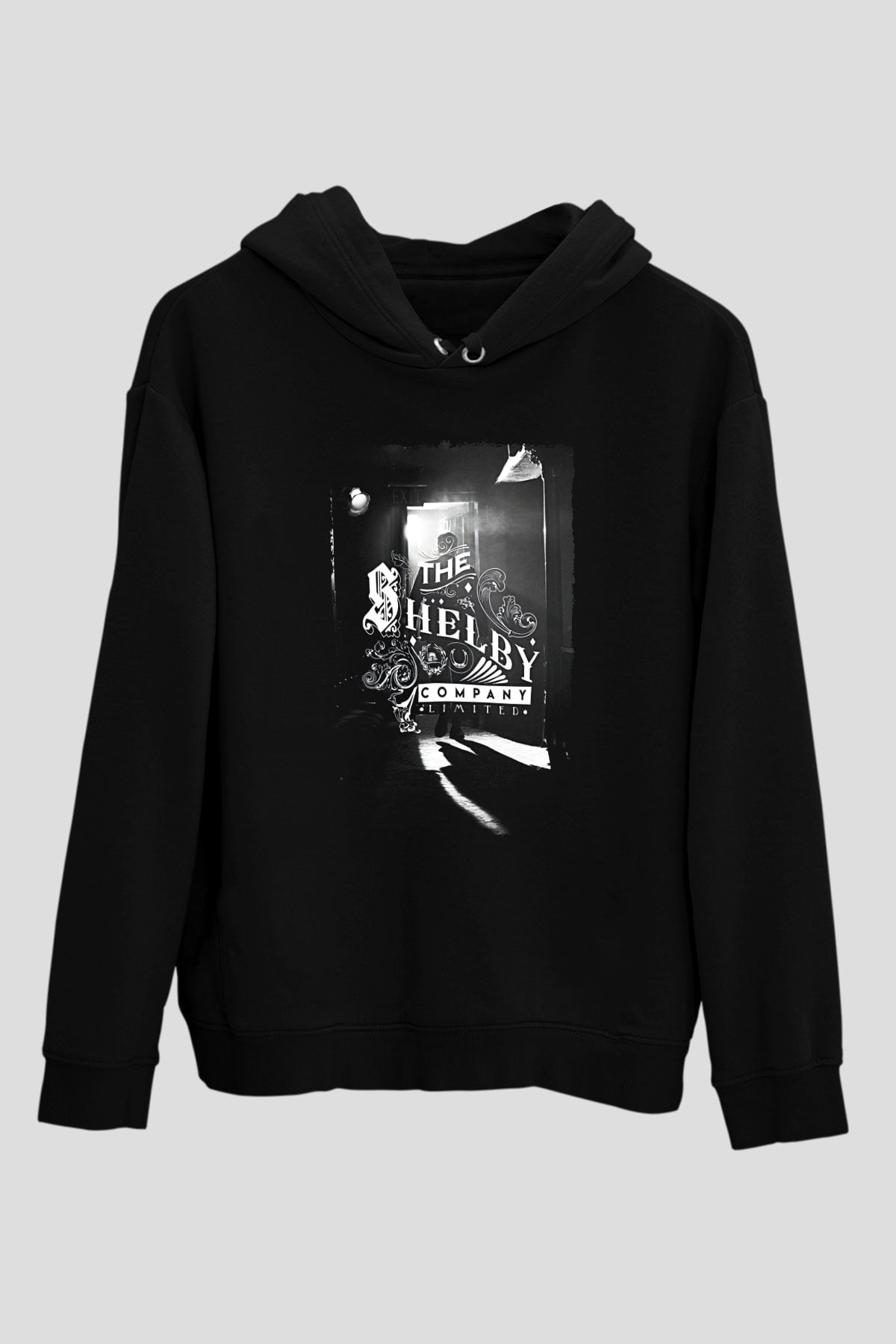Peaky Blinders Baskılı Unisex Siyah Hoodie