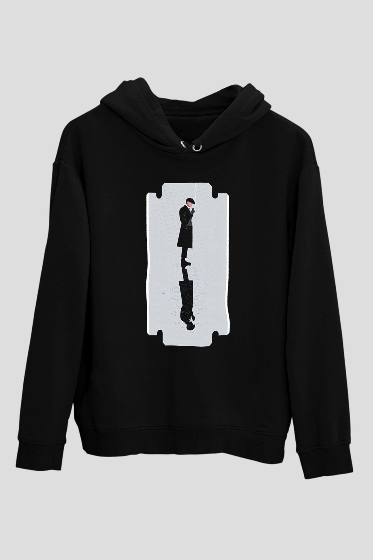 Peaky Blinders Baskılı Unisex Siyah Hoodie