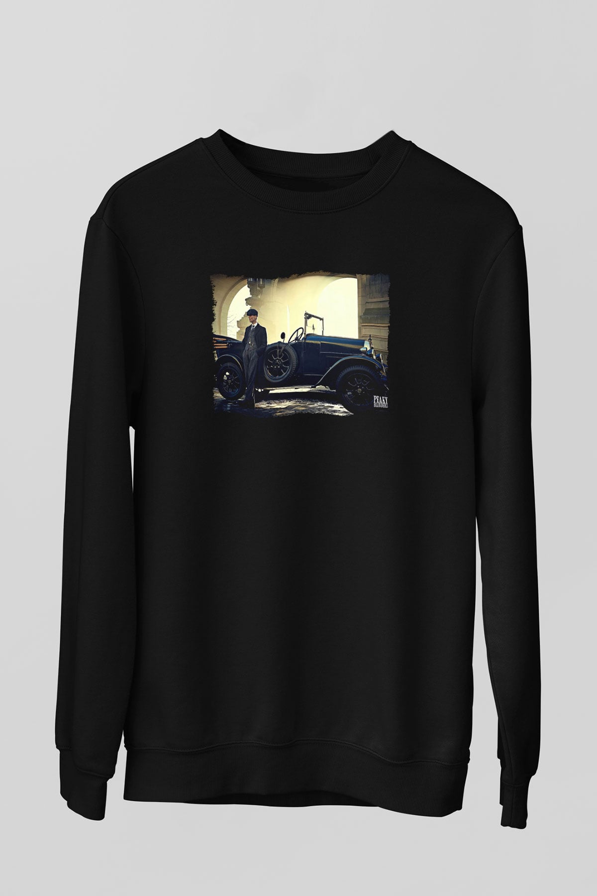 Peaky Blinders Baskılı Unisex Siyah Sweatshirt