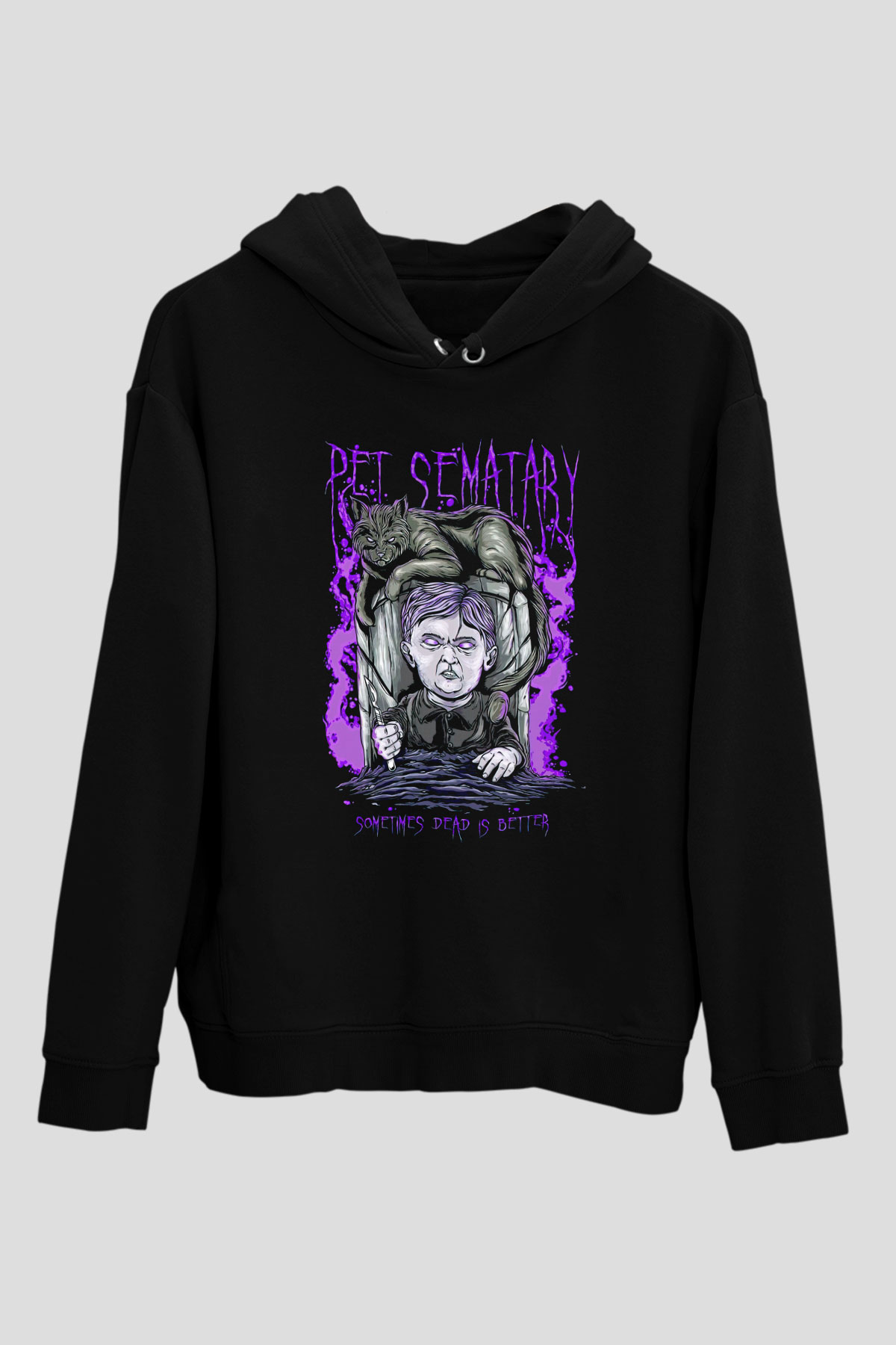 Pet Sematary Siyah Unisex Hoodie