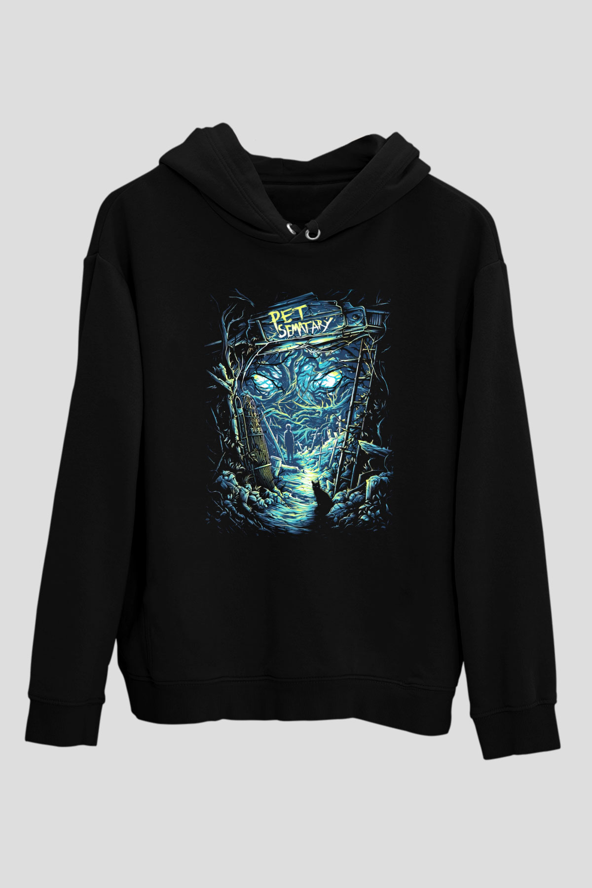 Pet Sematary Siyah Unisex Kapüşonlu Sweatshirt