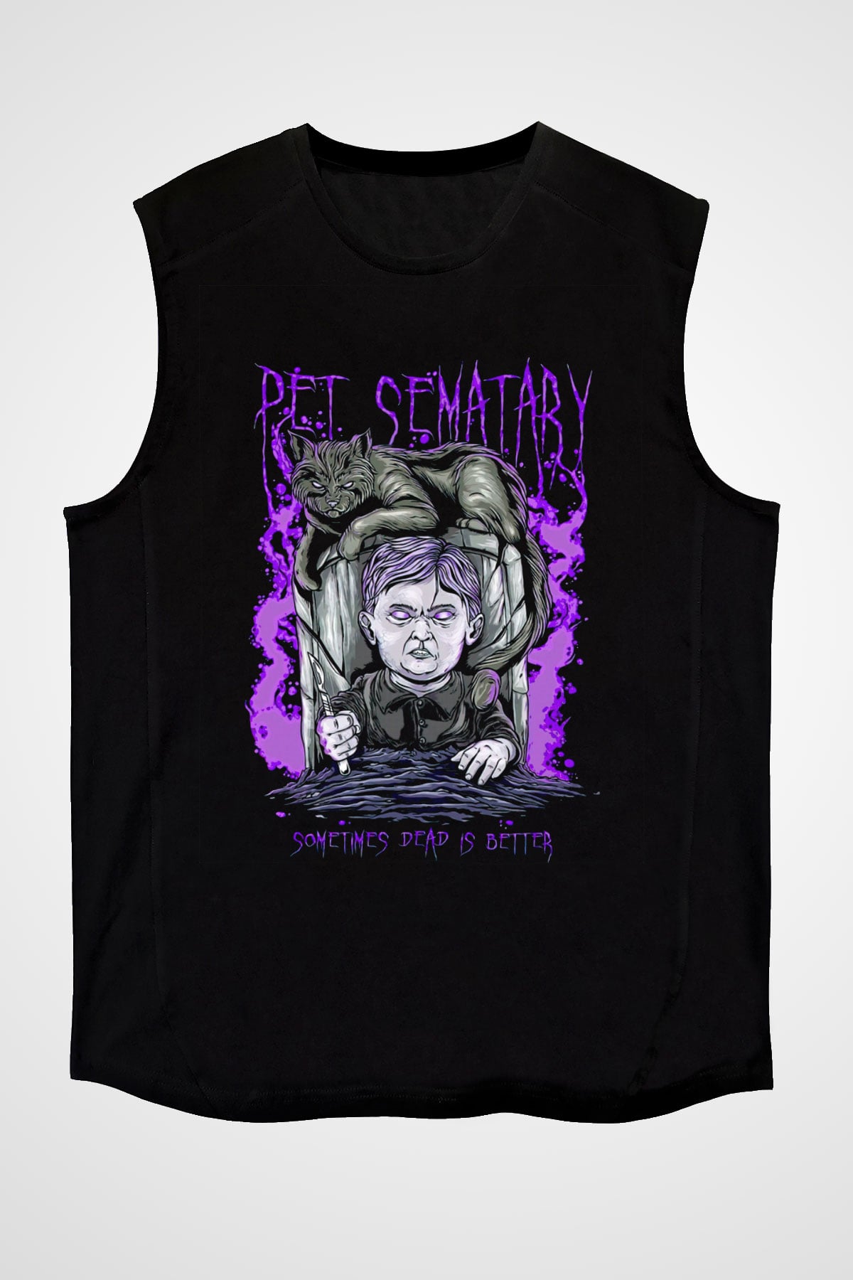 Pet Sematary Siyah Unisex  Kolsuz Tişört