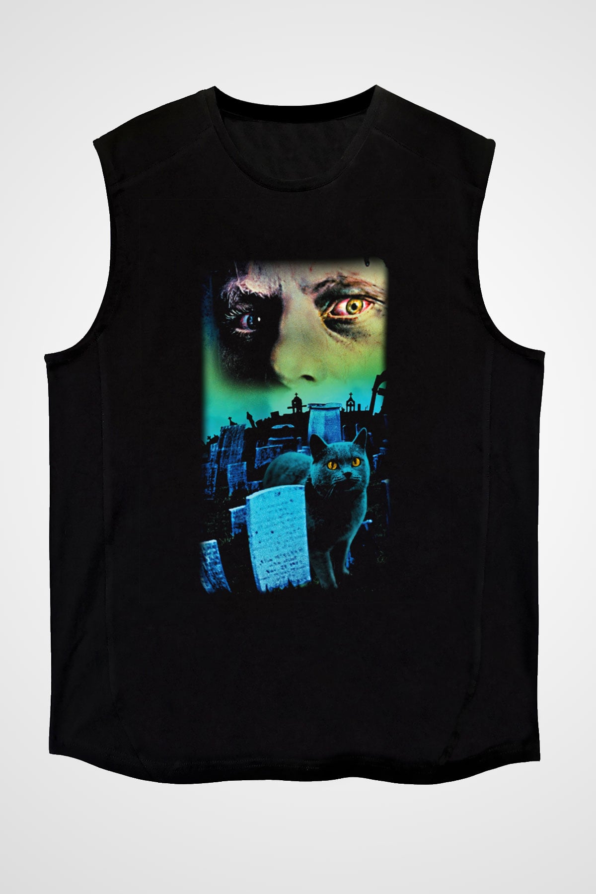 Pet Sematary Siyah Unisex Kolsuz Tişört