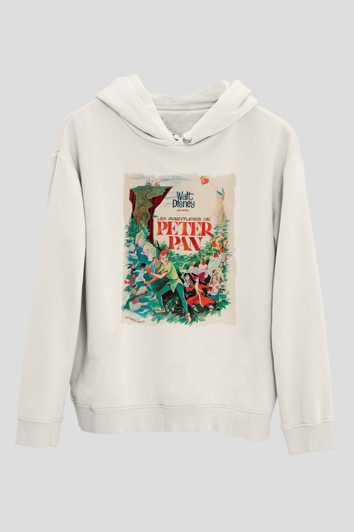 Peter Pan Beyaz Unisex Hoodie