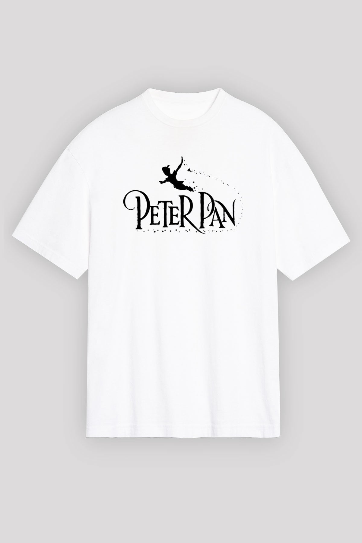 Peter Pan Beyaz Unisex Oversize Tişört T-Shirt