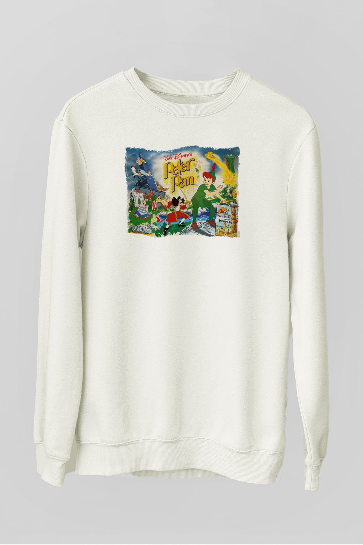 Peter Pan Beyaz Unisex Sweatshirt