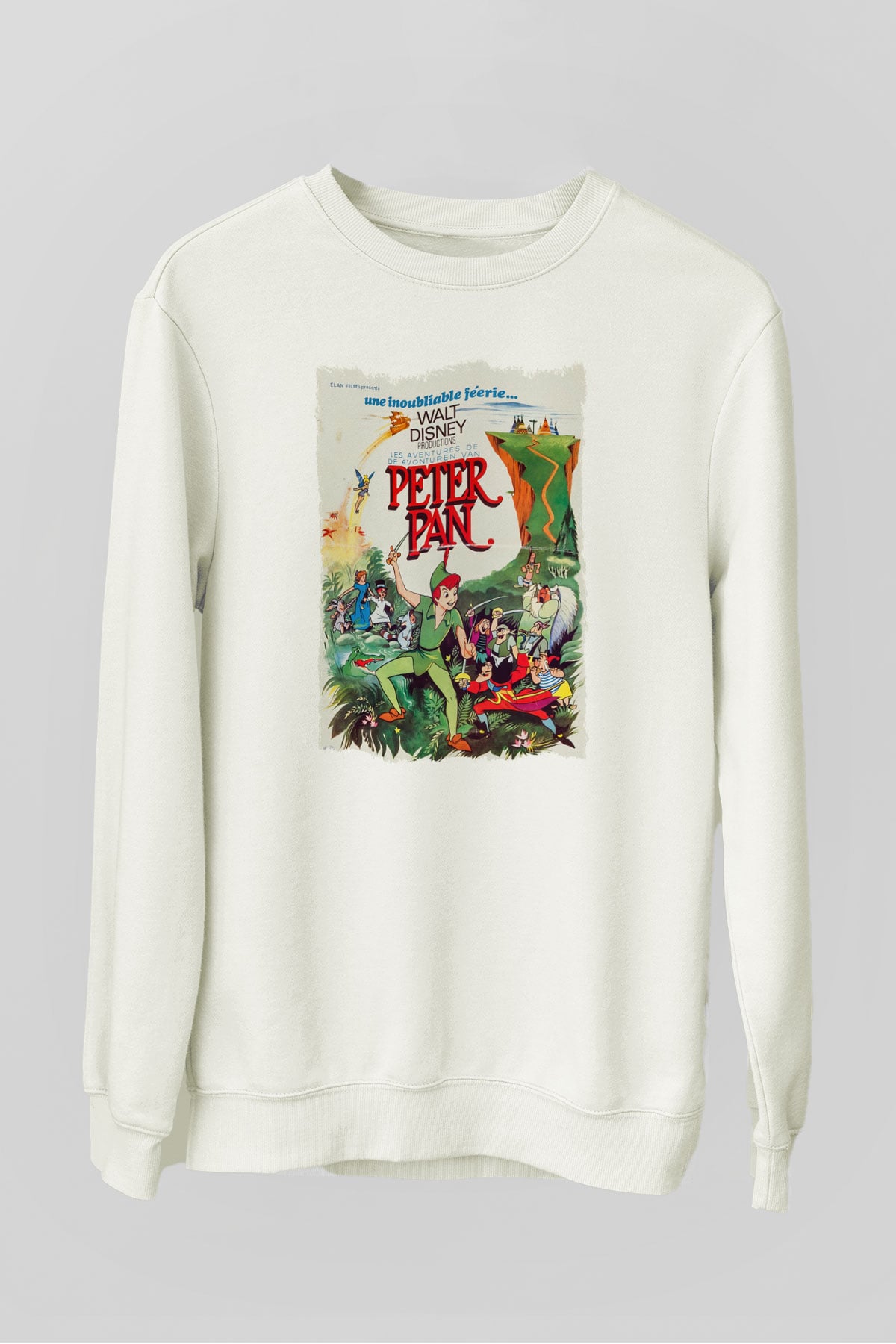 Peter Pan Beyaz Unisex Sweatshirt