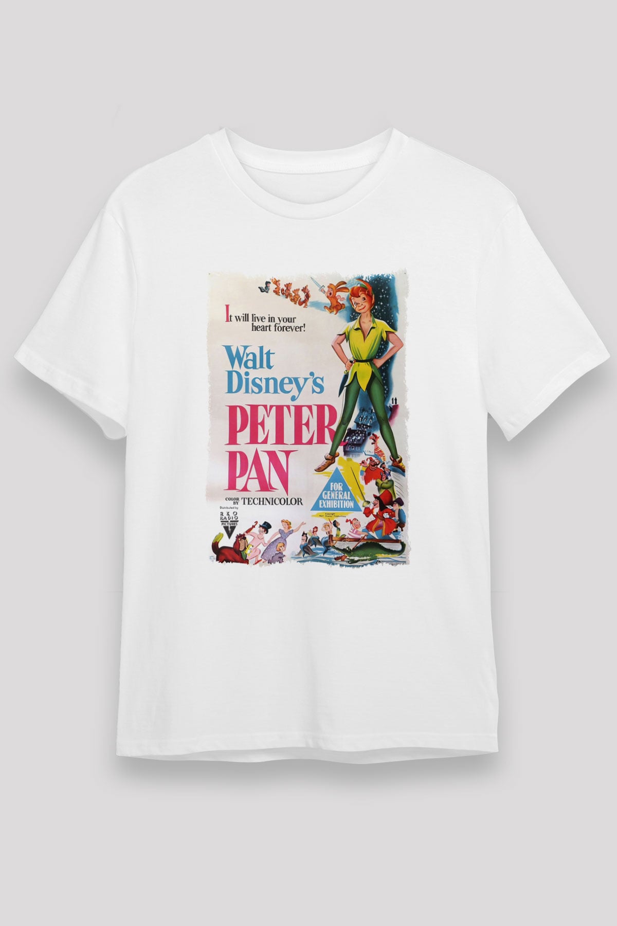 Peter Pan Beyaz Unisex Tişört T-Shirt