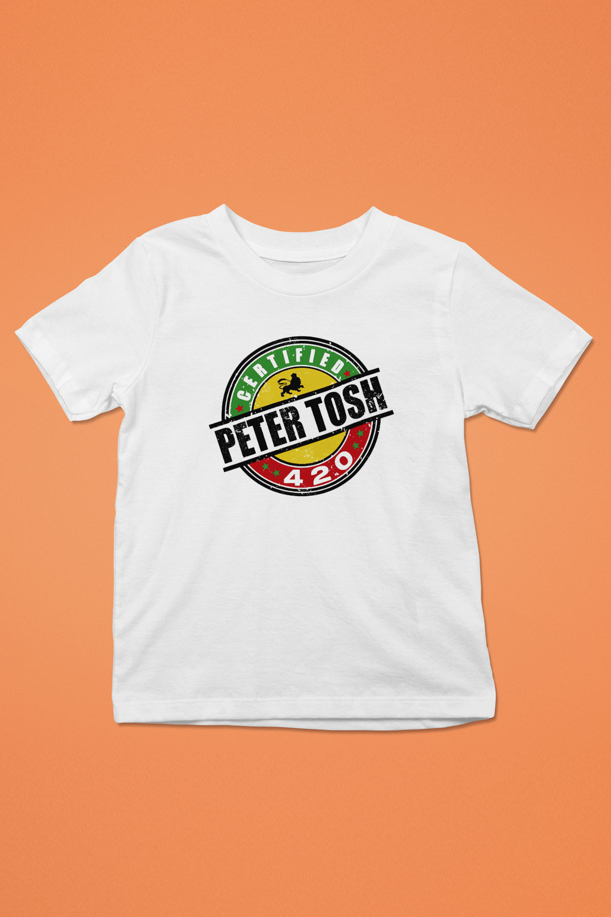 Peter Tosh Baskılı Beyaz Unisex Çocuk Tişört