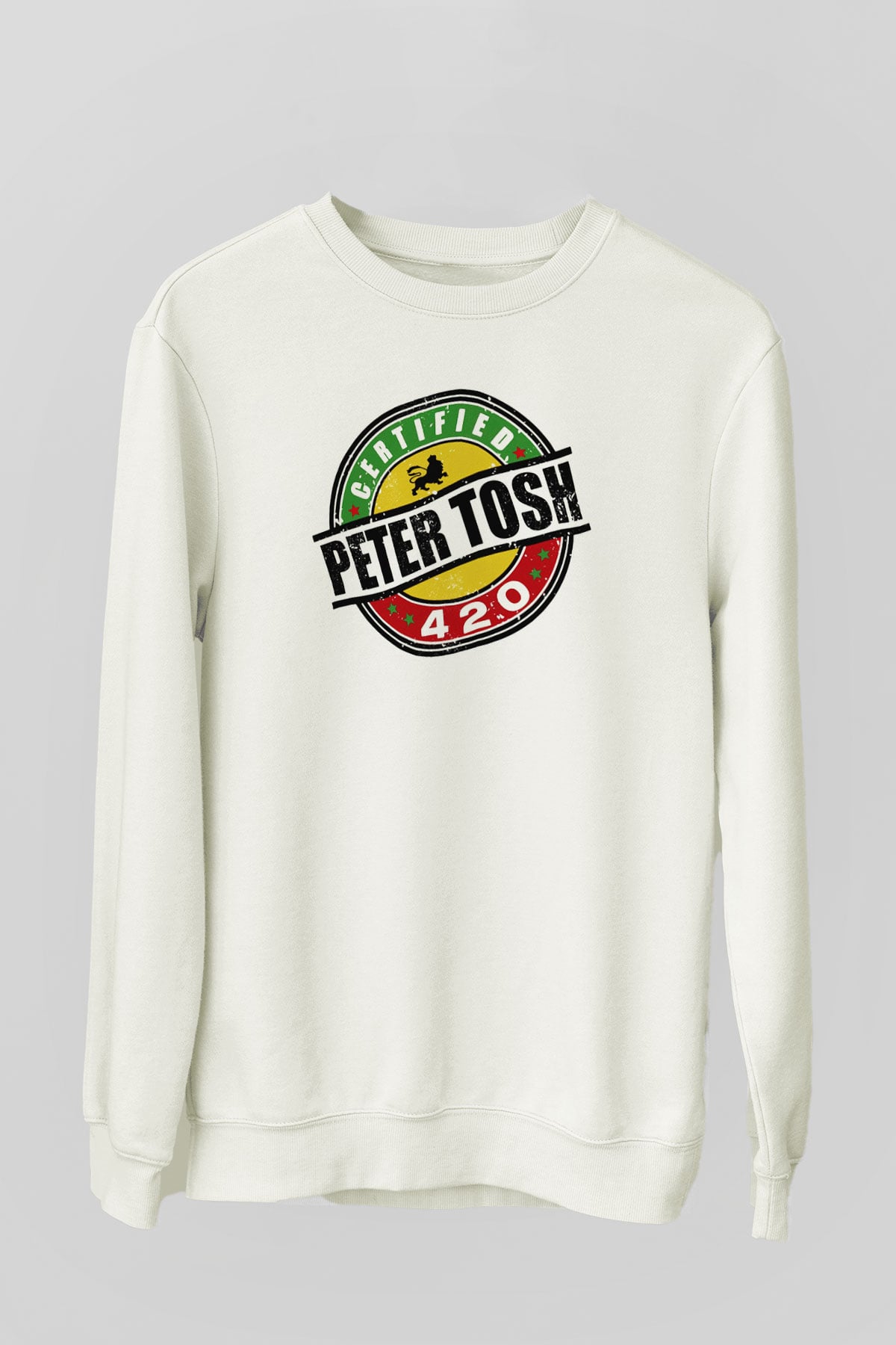 Peter Tosh Beyaz Unisex Sweatshirt