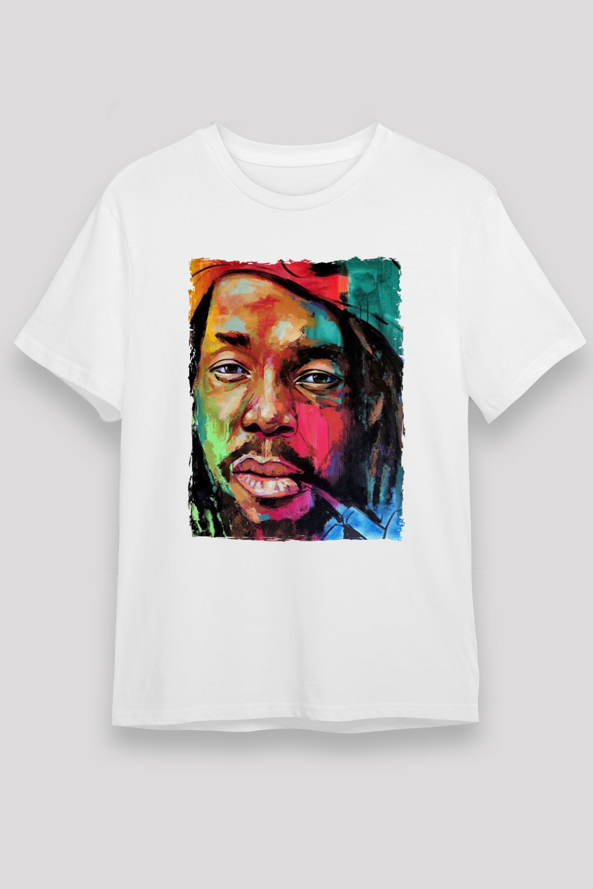 Peter Tosh Beyaz Unisex Tişört T-Shirt - TişörtFabrikası