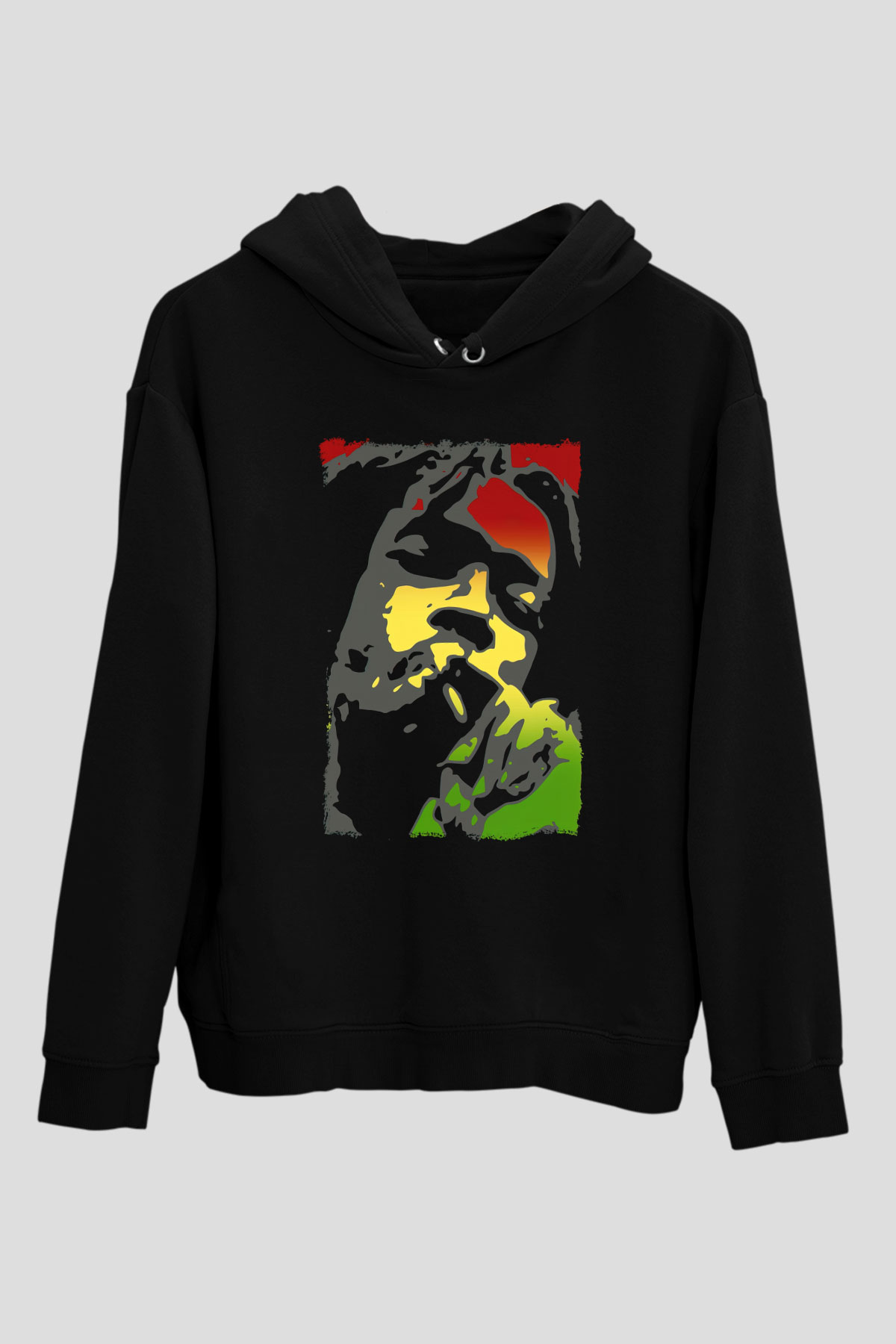 Peter Tosh Siyah Unisex Kapüşonlu Sweatshirt