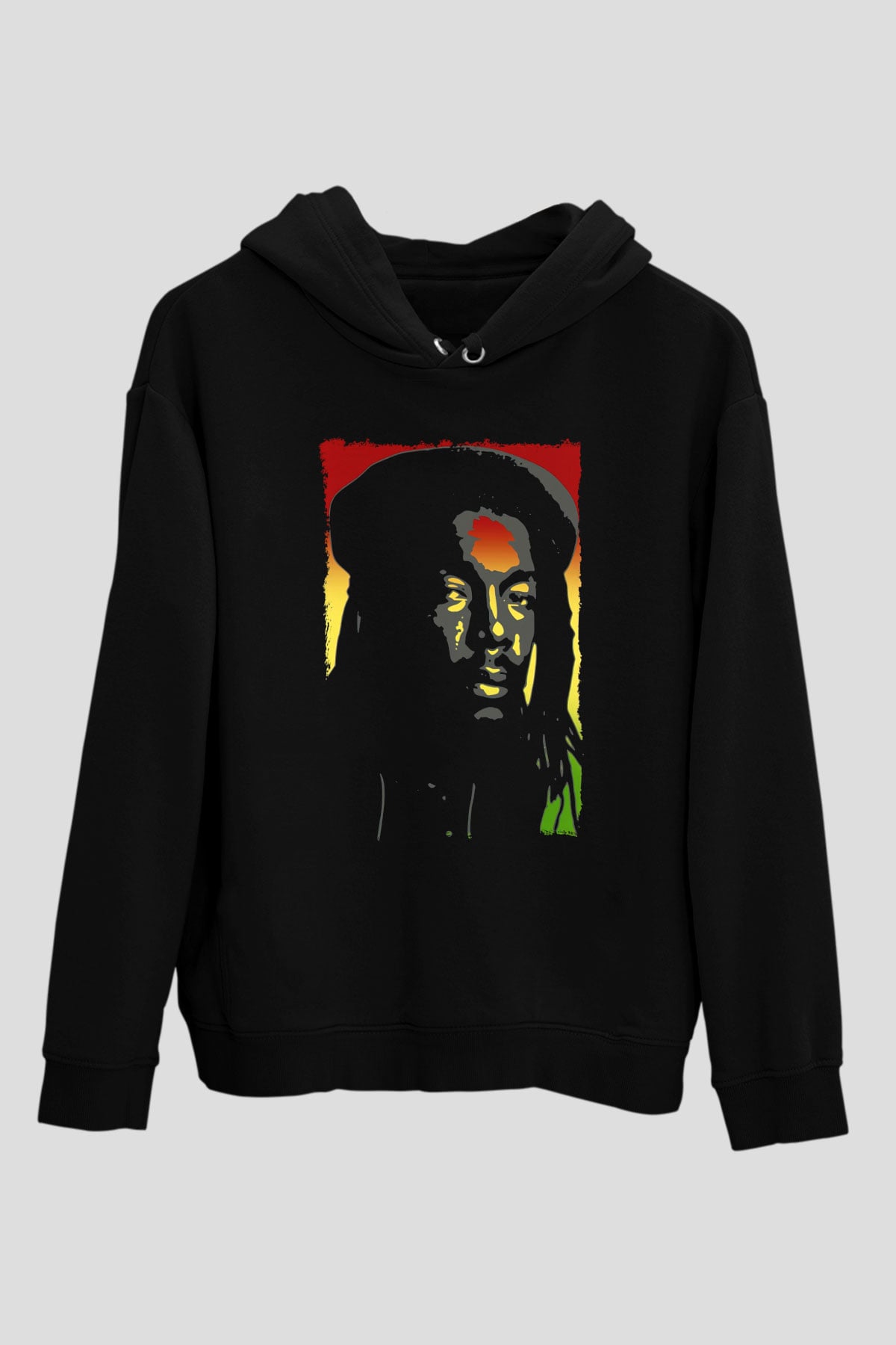 Peter Tosh Siyah Unisex Kapüşonlu Sweatshirt