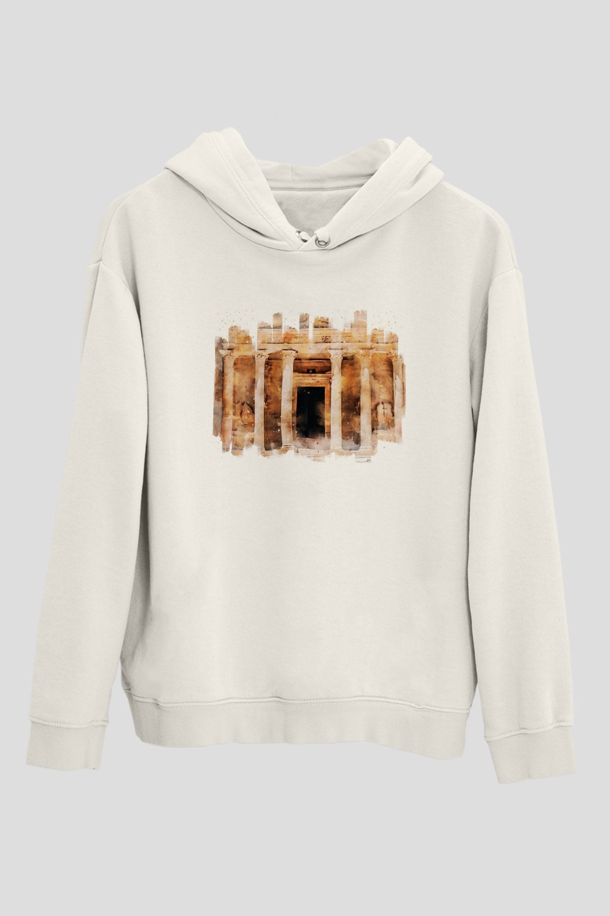 Petra Beyaz Unisex Hoodie