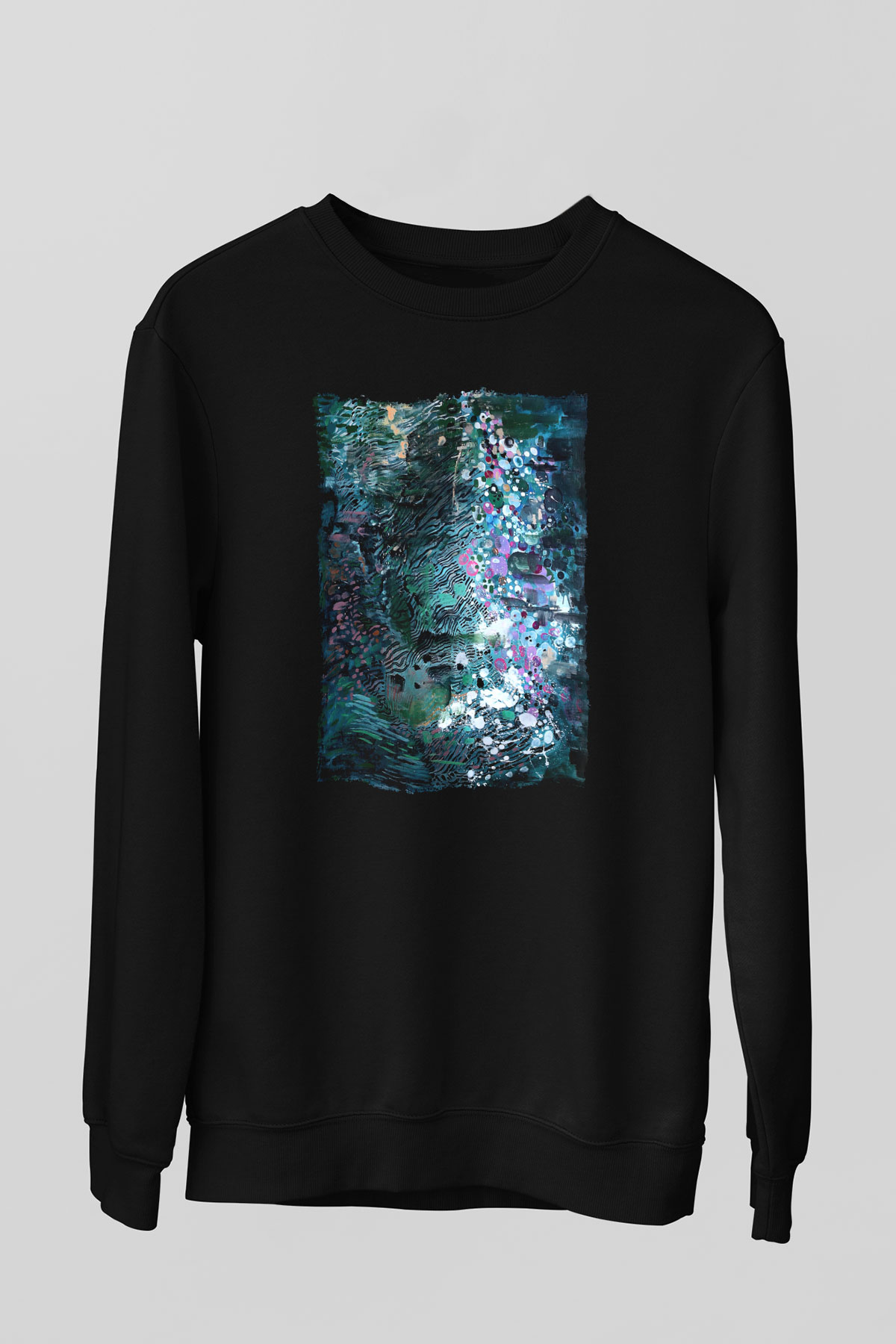 Peyzaj Siyah Unisex Sweatshirt