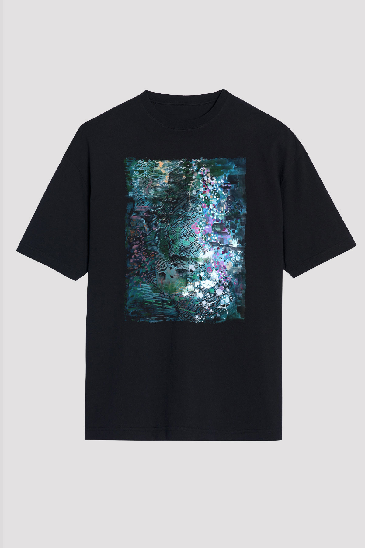 Peyzaj Siyah Unisex Tişört T-Shirt - TişörtFabrikası