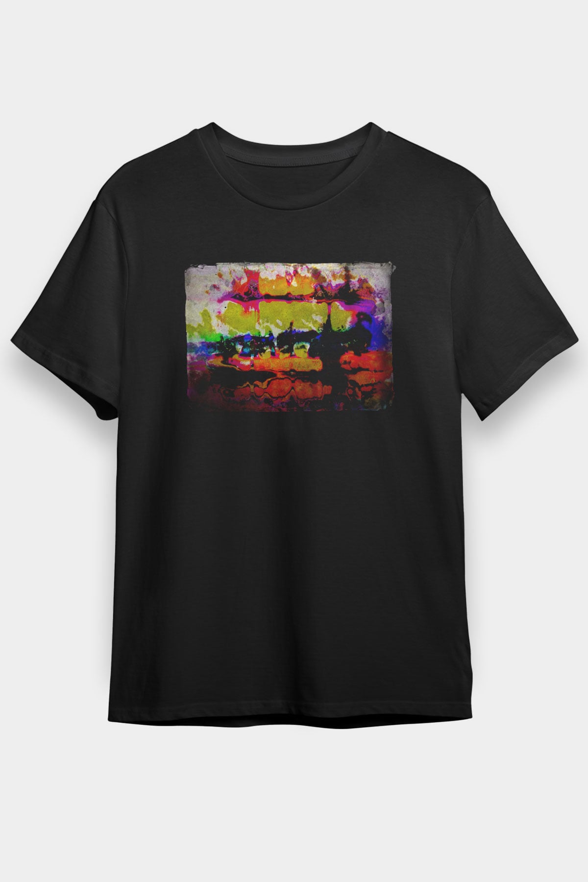 Peyzaj Siyah Unisex Tişört T-Shirt - TişörtFabrikası