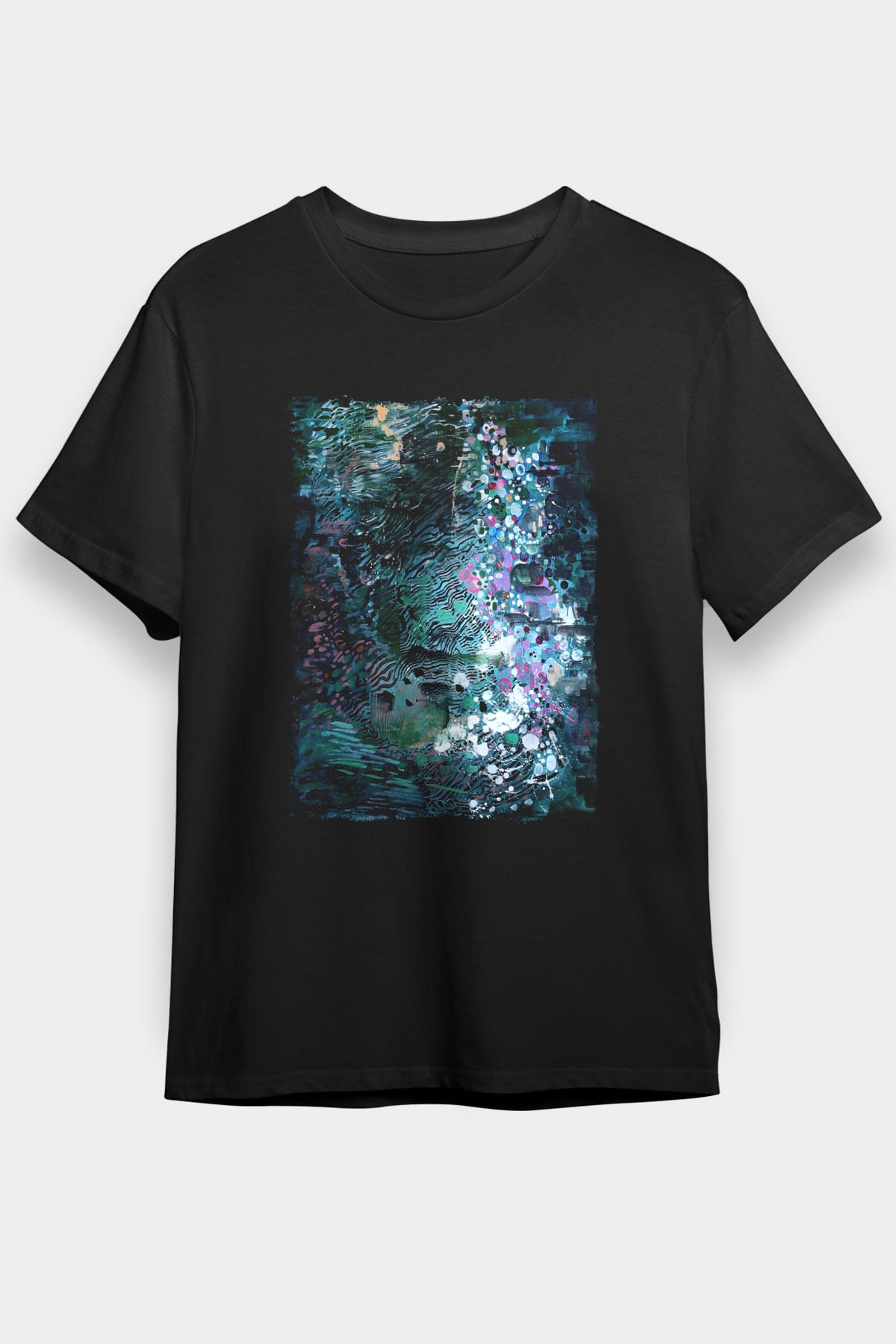 Peyzaj Siyah Unisex Tişört T-Shirt - TişörtFabrikası