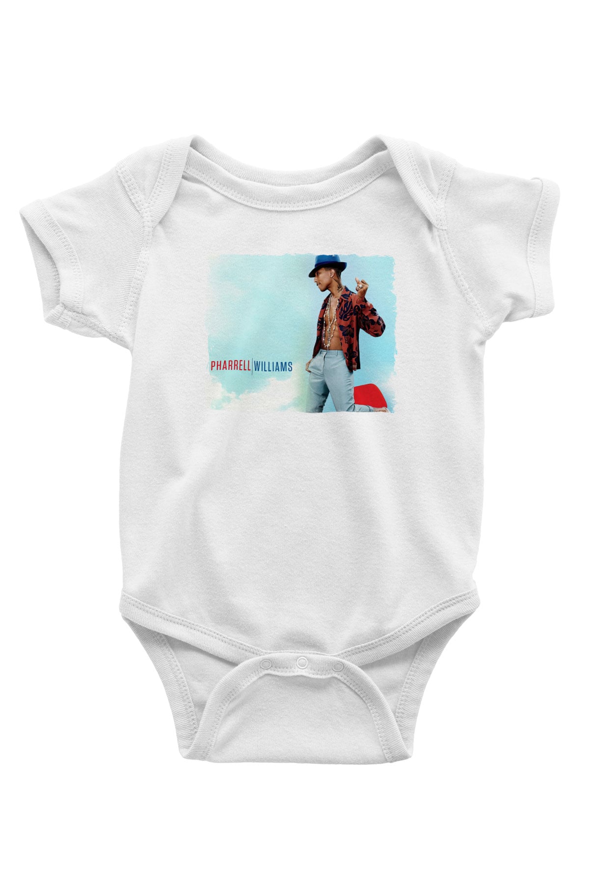 Pharrel Williams Beyaz Bebek Body - Zıbın