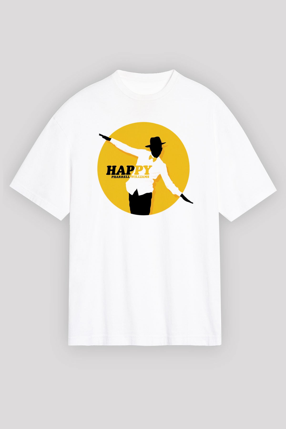Pharrel Williams Beyaz Unisex Oversize Tişört T-Shirt