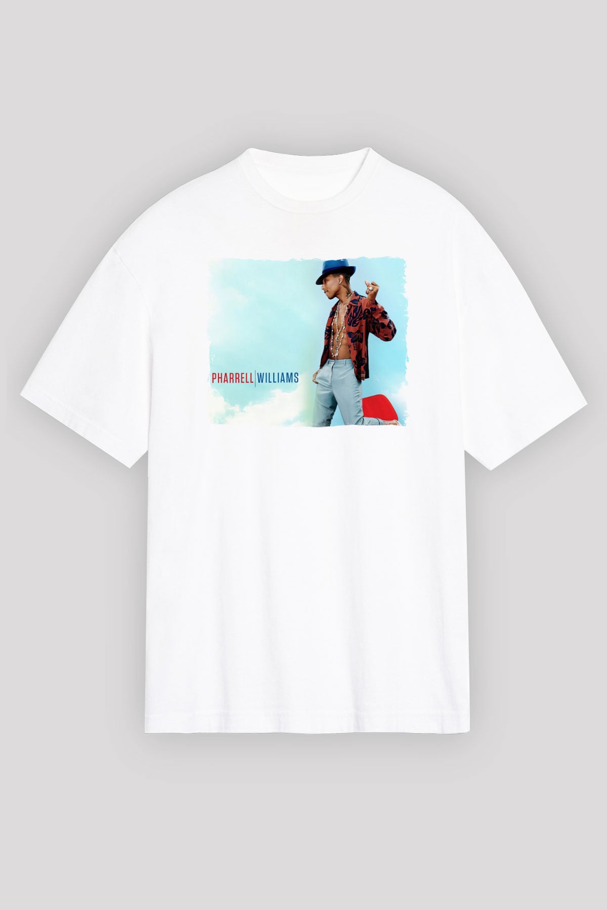 Pharrel Williams Beyaz Unisex Tişört T-Shirt - TişörtFabrikası