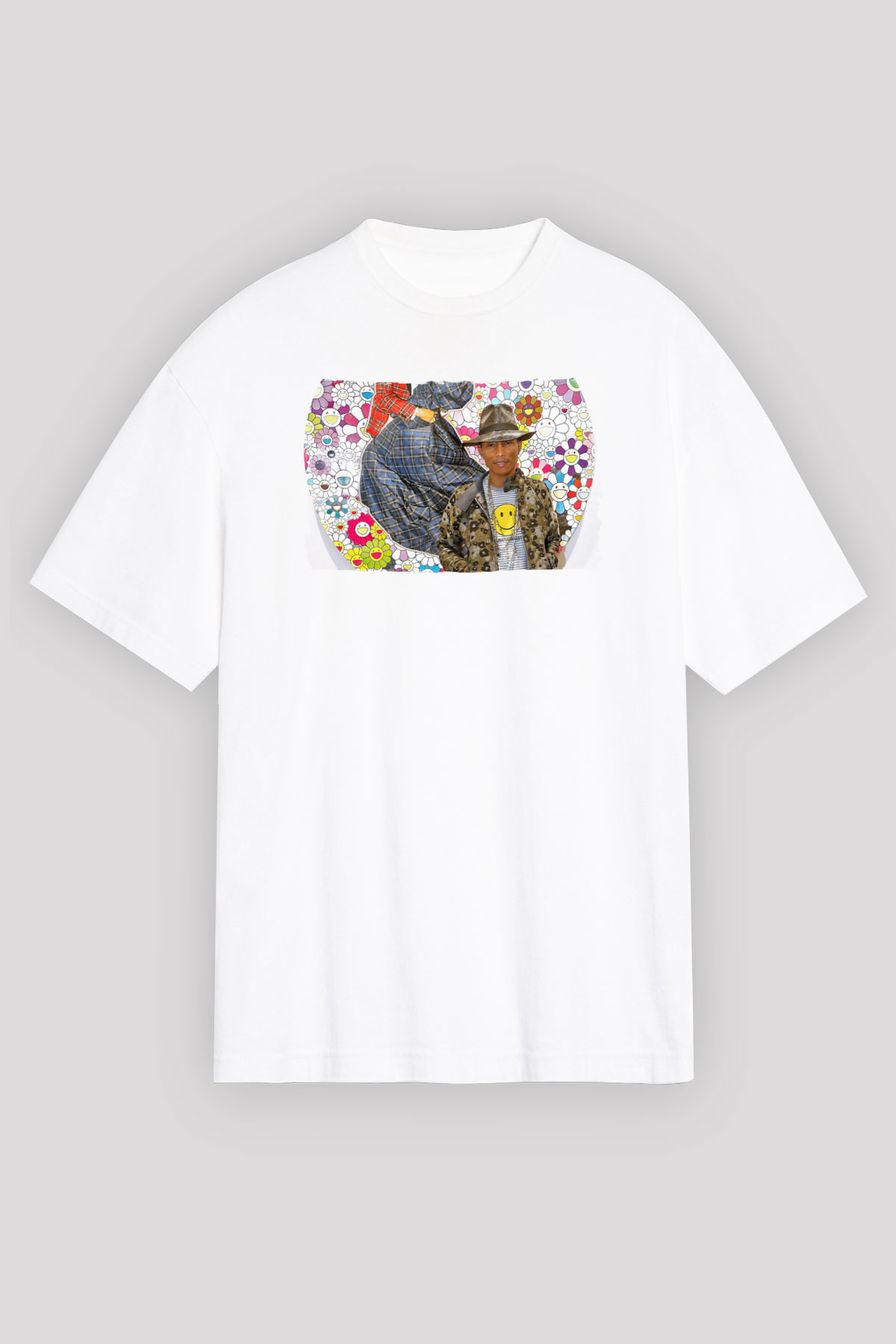 Pharrel Williams Beyaz Unisex Tişört T-Shirt - TişörtFabrikası