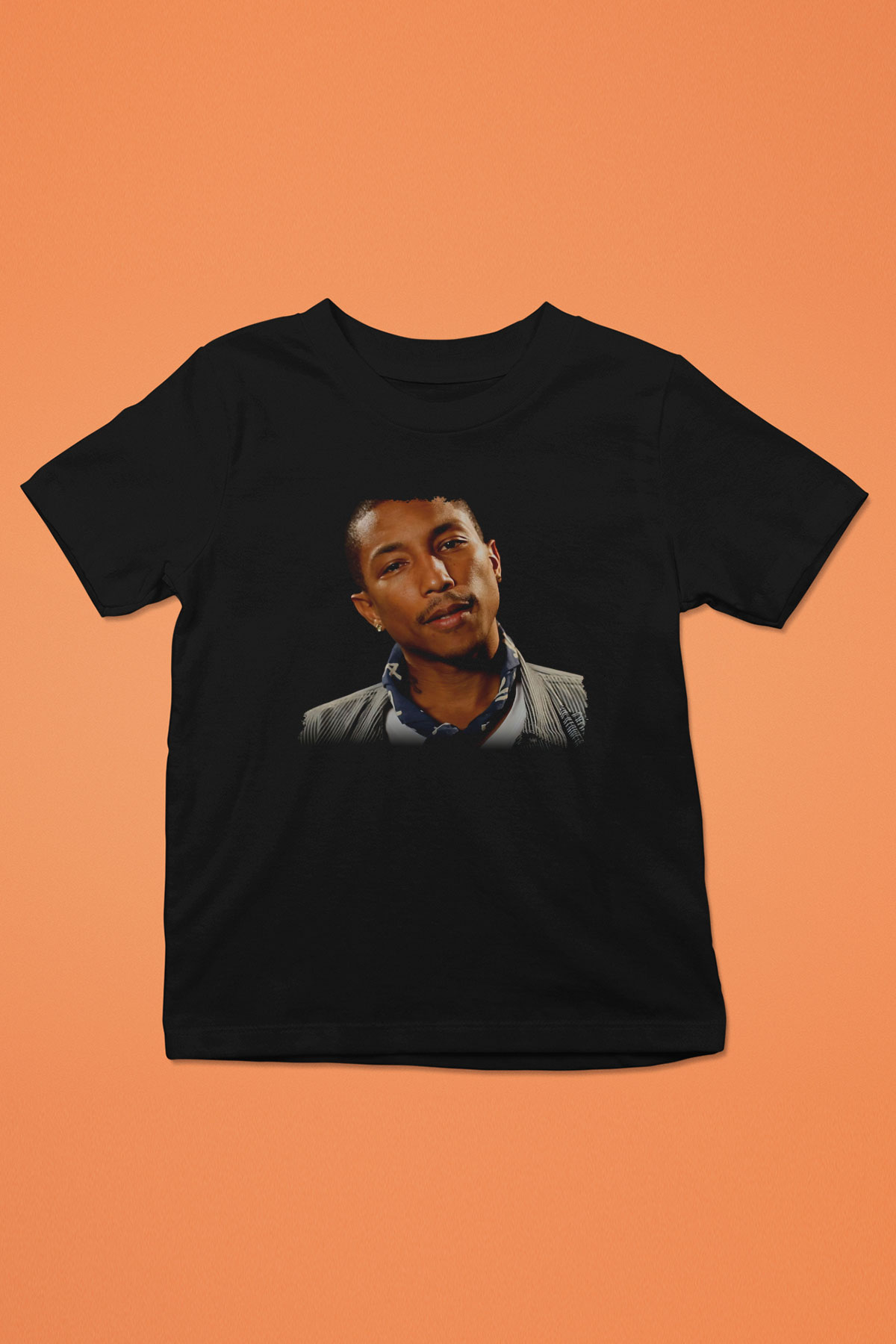 Pharrel Williams Siyah Unisex Çocuk Tişört
