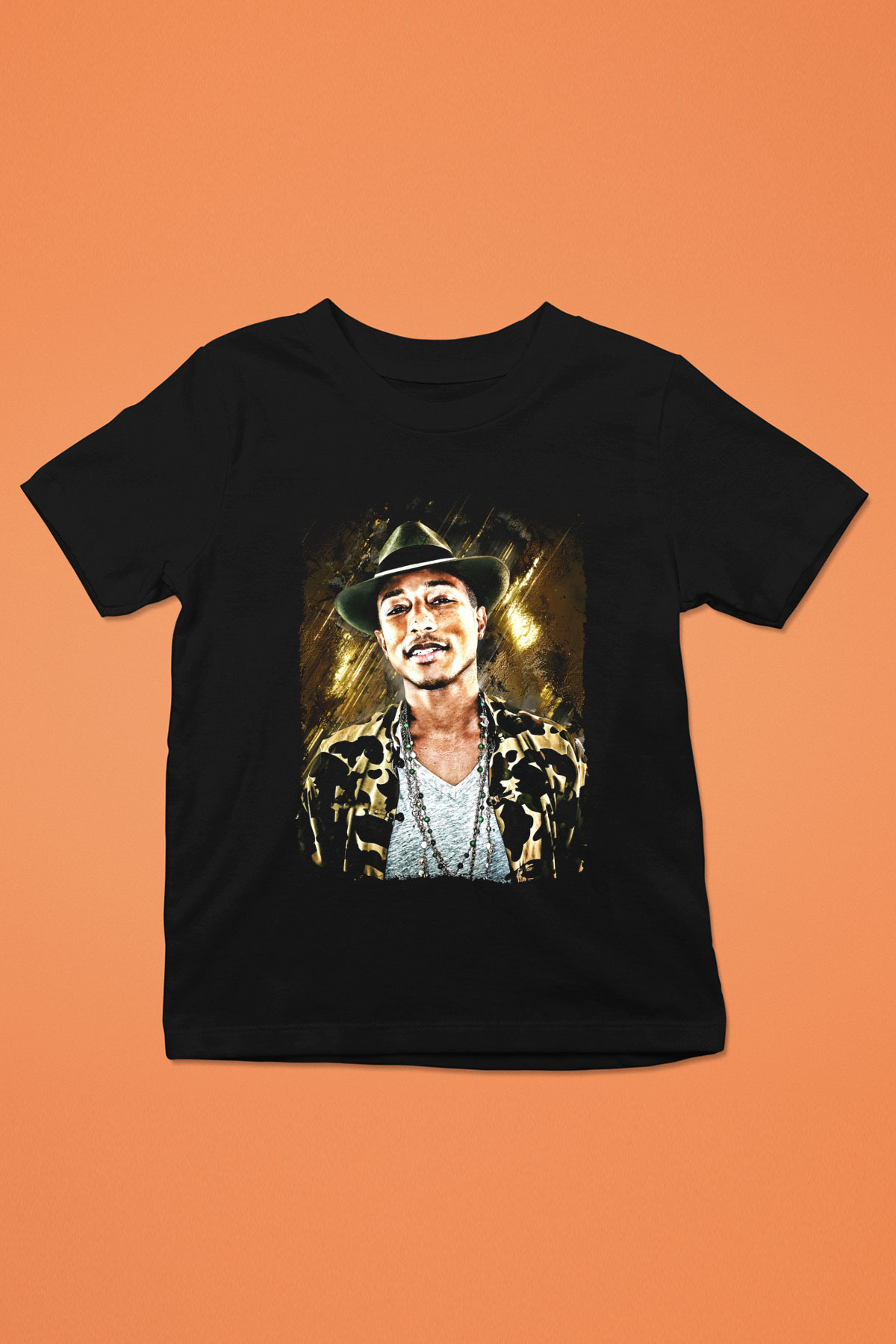 Pharrel Williams Siyah Unisex Çocuk Tişört