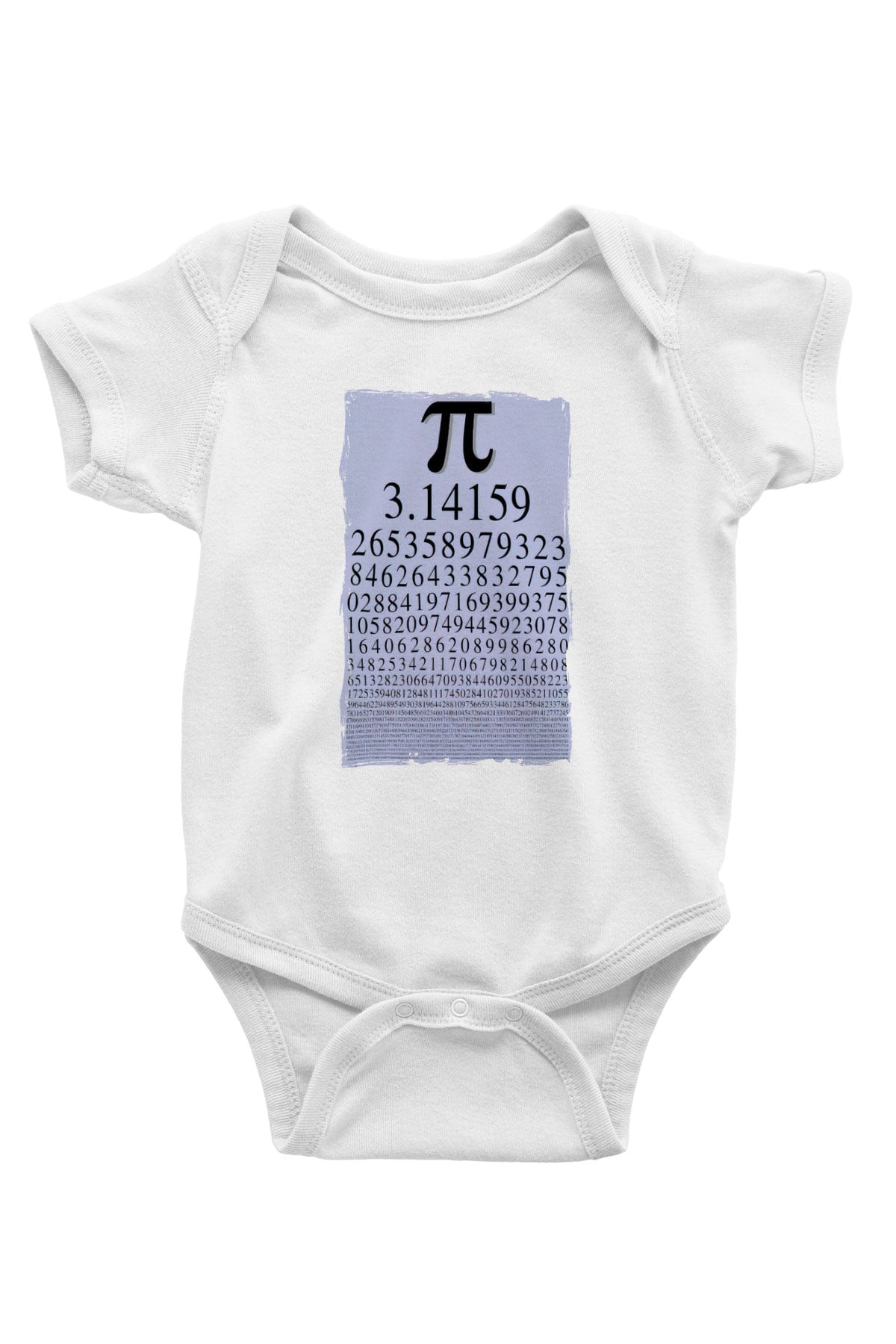 Pi Sayısı Matematik Sabiti Baskılı Unisex Beyaz Bebek Body - Zıbın