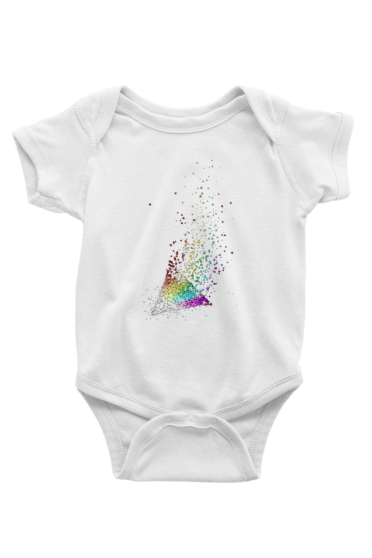 Pink Floyd Baskılı Beyaz Unisex Bebek Body - Zıbın