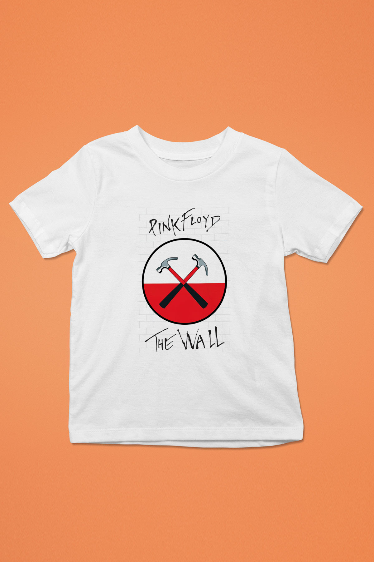 Pink Floyd Baskılı Beyaz Unisex Çocuk Tişört